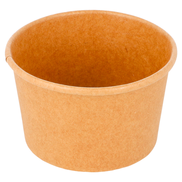 [222.89] TARRINAS HELADOS 120 ML 210 + 18 PE G/M2 Ø7,7x4,7 CM MARRÓN CARTONCILLO (2000 UNID.)