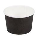 TARRINAS HELADOS 120 ML 210 + 18PE G/M2 Ø 7,7x4,7 CM NEGRO CARTONCILLO (2000 UNID.)