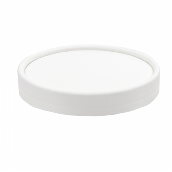 [233.29] TAPAS TARRINAS HELADOS 150 ML 280 + 18 PE G/M2 Ø8,5 CM BLANCO CARTONCILLO (1000 UNID.)
