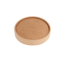 Tapas Tarrinas Helados 180 Ml 280 + 18 Pe G/M2 Ø8,7 Cm Marrón Cartoncillo (1000 Unid.)