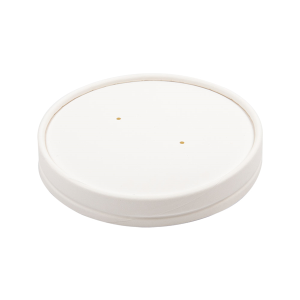 Tapas Para Tarrinas 228.33 510 Ml 560 G/M2 + Pe Ø11,5 Cm Blanco Cartón (500 Unid.)