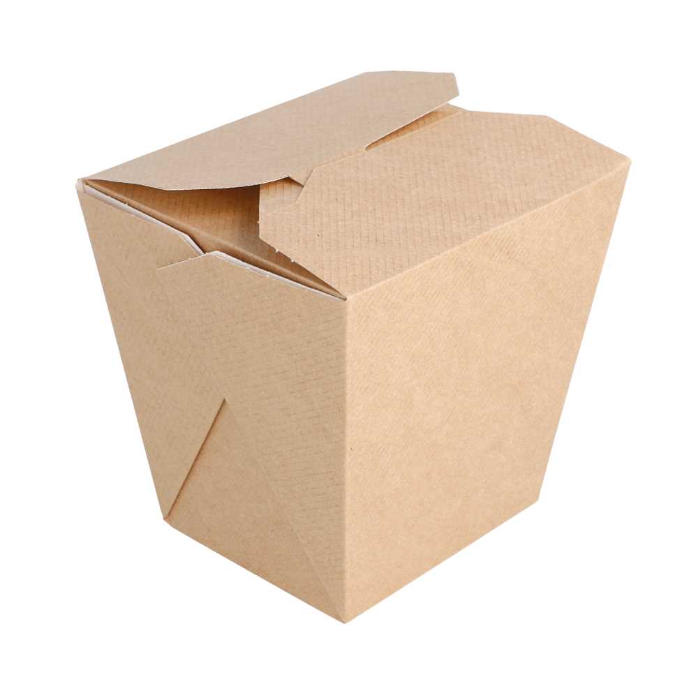 Envases Multiuso Microondables 'Thepack' 780 Ml 220 + 12Pp G/M2 8X7X10,5 Cm Natural Cartón Ondulado Nano-Micro (480 Unid.)