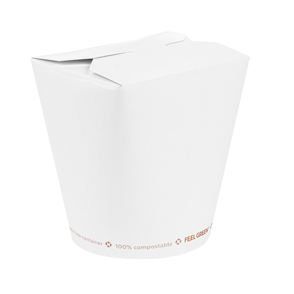 Envases Multiuso 'Compostable' 780 Ml 325 G/M2 Ø9X9 Cm Blanco Cartoncillo (450 Unid.)