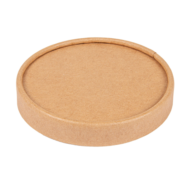 [233.34] TAPAS TARRINAS HELADOS 240 ML 280 + 18 PE G/M2 Ø9,4 CM MARRÓN CARTONCILLO (1000 UNID.)