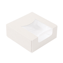 ENVASES SUSHI+VENTANA 'THEPACK' 230 G/M2 + OPP 23x23x5 CM BLANCO CARTÓN ONDULADO NANO-MICRO (300 UNID.)