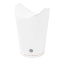 VASOS FRITAS CON CIERRE 'COMPOSTABLE' 16 OZ - 480 ML 242 G/M2 8,5x14 CM BLANCO CARTONCILLO (1000 UNID.)