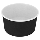 Tarrinas Helados 150 Ml 250 + 18Pe G/M2 Ø 8,5X4,5 Cm Negro Cartoncillo (2000 Unid.)