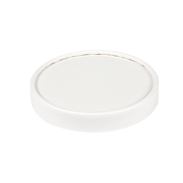 Tapas Tarrinas Helados 240 Ml 280 + 18 Pe G/M2 Ø9,4 Cm Blanco Cartoncillo (1000 Unid.)