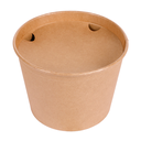 CUBOS POLLO + TAPAS 2550 ML 337 + 18PE G/M2 Ø 18,9/14,7x14,9 CM NATURAL KRAFT (300 UNID.)