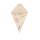 CUCURUCHOS CON PESTAÑA 'THEPACK PAROLE' 250 G 230 G/M2 16,5x27 CM BLANCO CARTÓN ONDULADO NANO-MICRO (1200 UNID.)