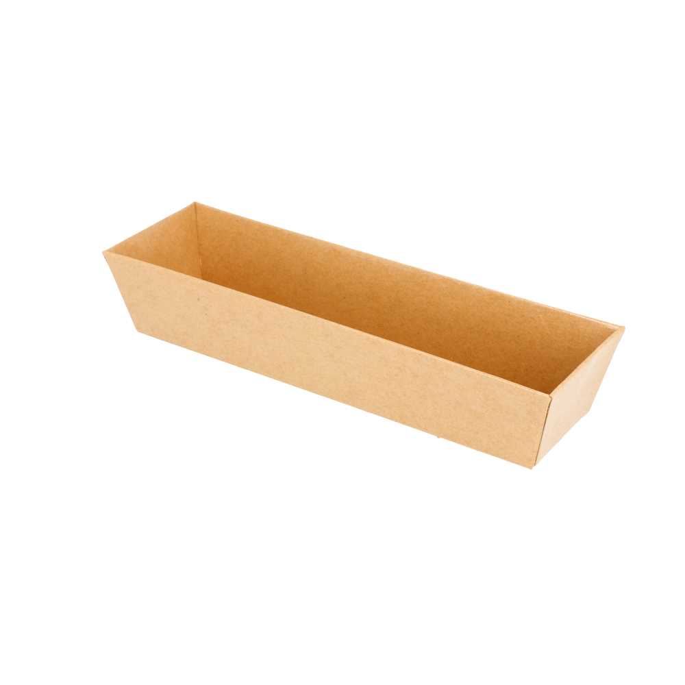[224.89] Barquillas 250 + 12,5 Pe G/M2 18X5,5X3,5 Cm Natural Kraft (1000 Unid.)