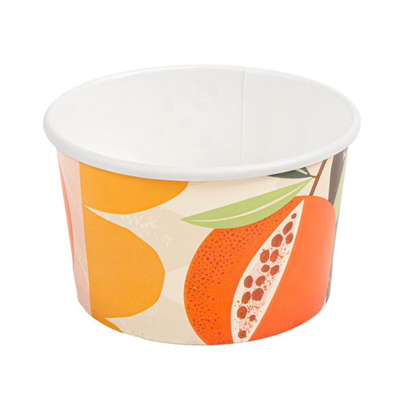 Tarrinas Helados 'Amalfi' 240 Ml 250 + 18 Pe G/M2 Ø 9,4X5,5 Cm Blanco Cartoncillo (2000 Unid.)