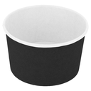 Tarrinas Helados 240 Ml 250 + 18Pe G/M2 Ø 9,4X5,5 Cm Negro Cartoncillo (2000 Unid.)