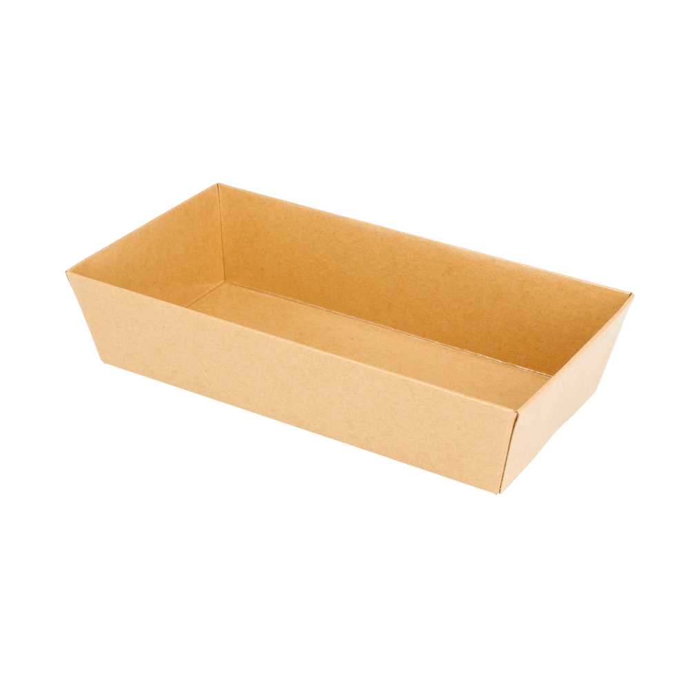BARQUILLAS 250 + 12,5 PE G/M2 15,5x8,5x3,5 CM NATURAL KRAFT (1000 UNID.)