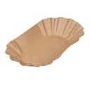 BANDEJAS OVALES 300 G/M2 17,5x10,5x3 CM NATURAL KRAFT (2000 UNID.)