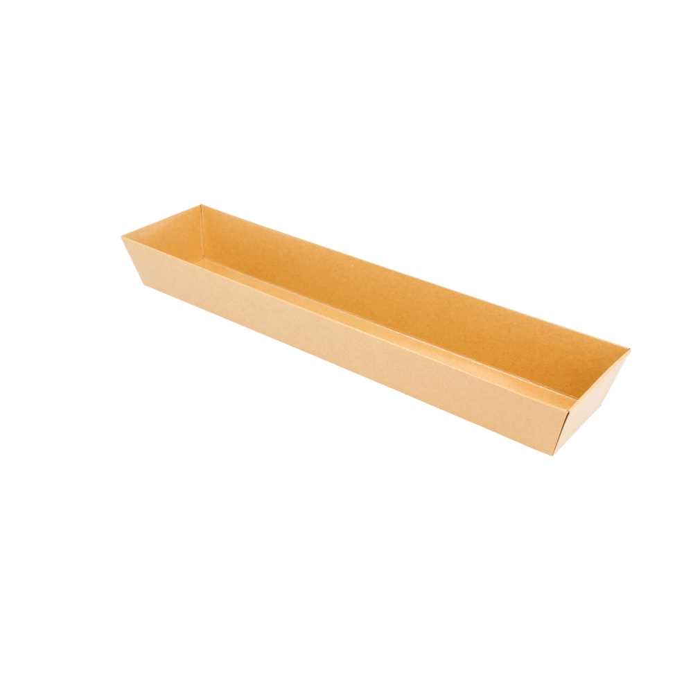 [224.91] Barquillas 250 + 12,5 Pe G/M2 30X6,5X3,5 Cm Natural Kraft (1000 Unid.)