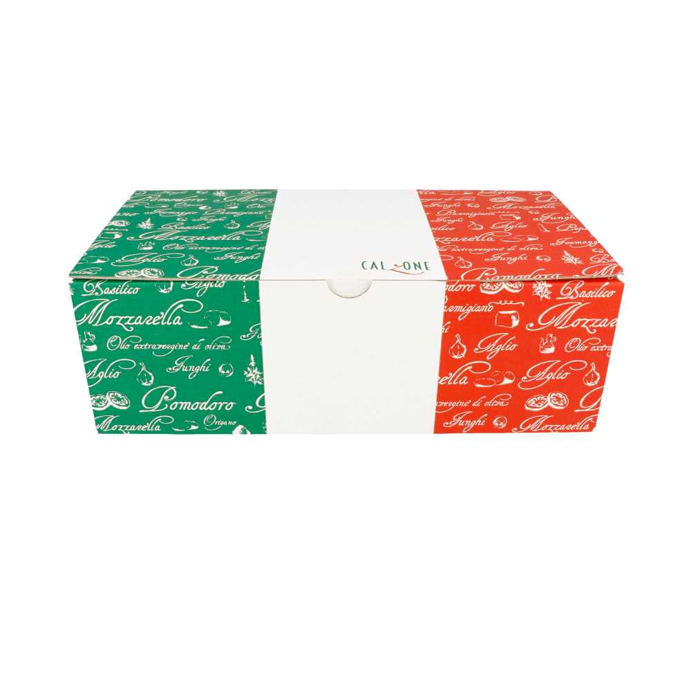 [148.35] Cajas Pizza Calzone 330 G/M2 30X16X10 Cm Blanco Cartón (100 Unid.)