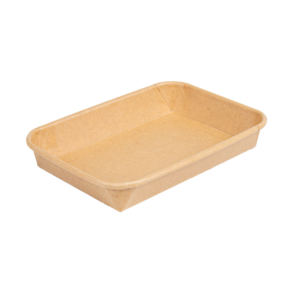 [268.86] Recipientes Para "Sushi" 20Pe + 280 +16Pe G/M2 16,5X11,5X2,4 Cm Natural Kraft (600 Unid.)