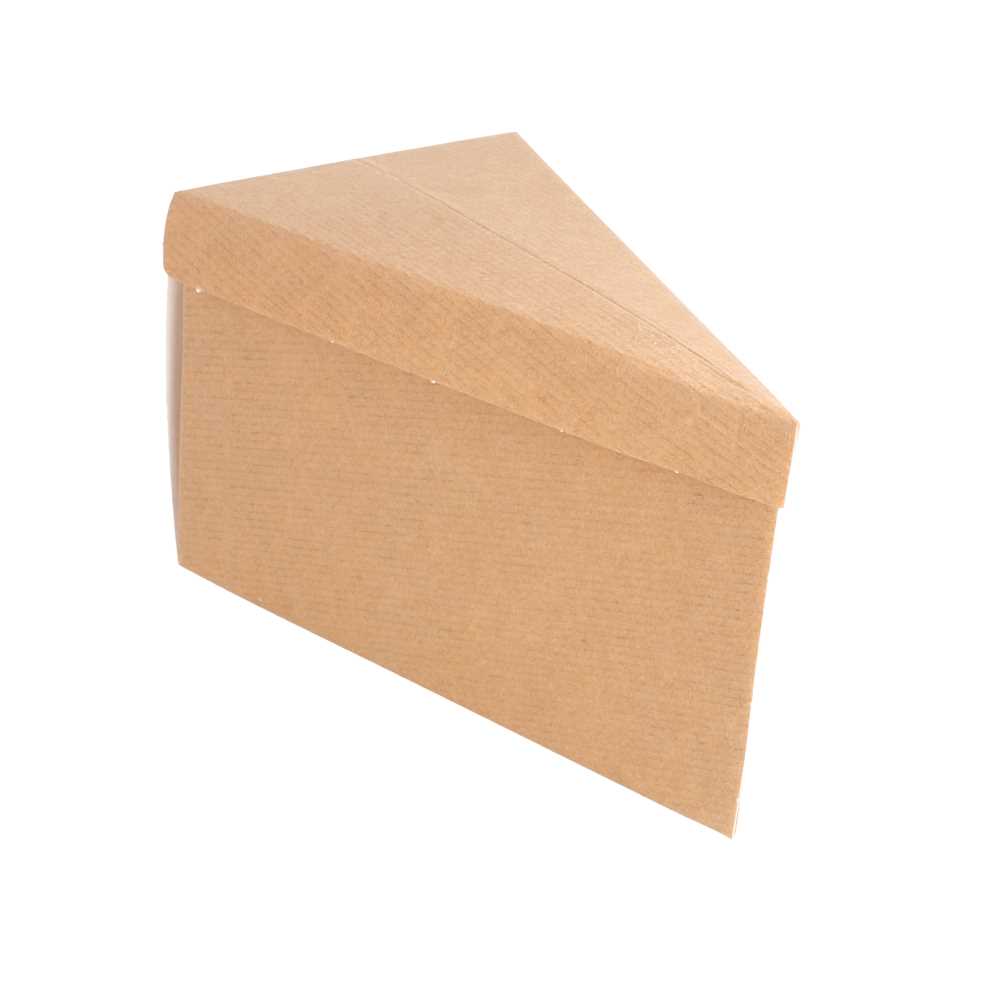 [252.60] Cajas Triangulares Pastelería 'Thepack' 240 G/M2 14,4X8,5X9 Cm Marrón Cartón Ondulado Nano-Micro (600 Unid.)