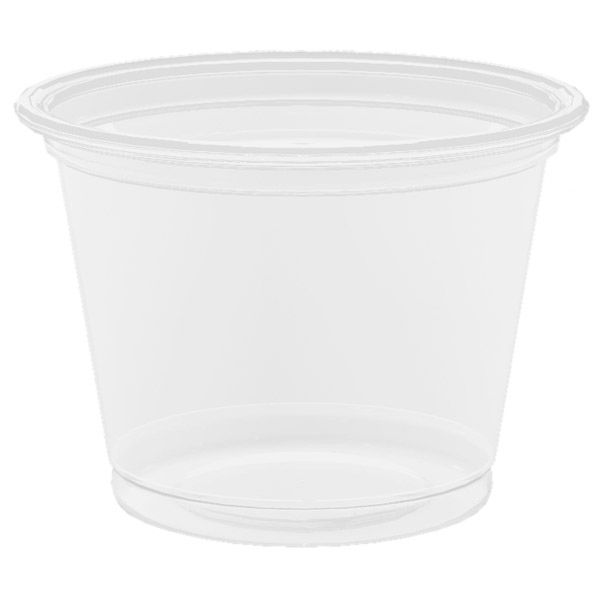 PEQUEÑAS TARRINAS MICROONDABLES 30 ML Ø4,5x3,3 CM TRANSPARENTE PP (2500 UNID.)
