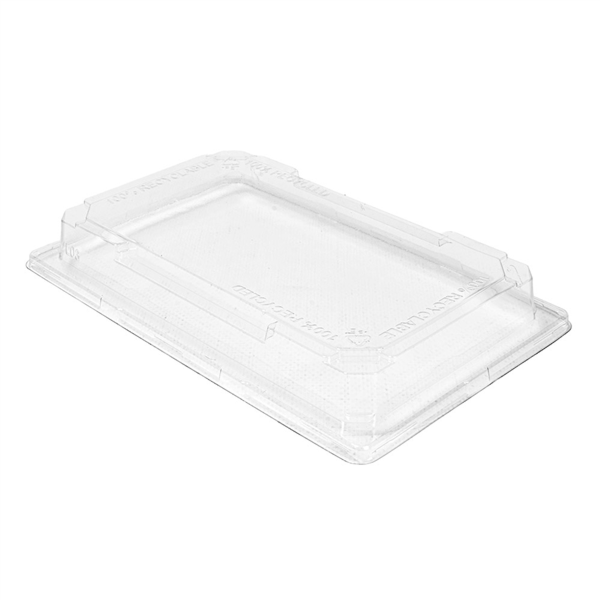 [267.97] Tapas Para Código 267.96 22X14X3 Cm Transparente Rpet (156 Unid.)