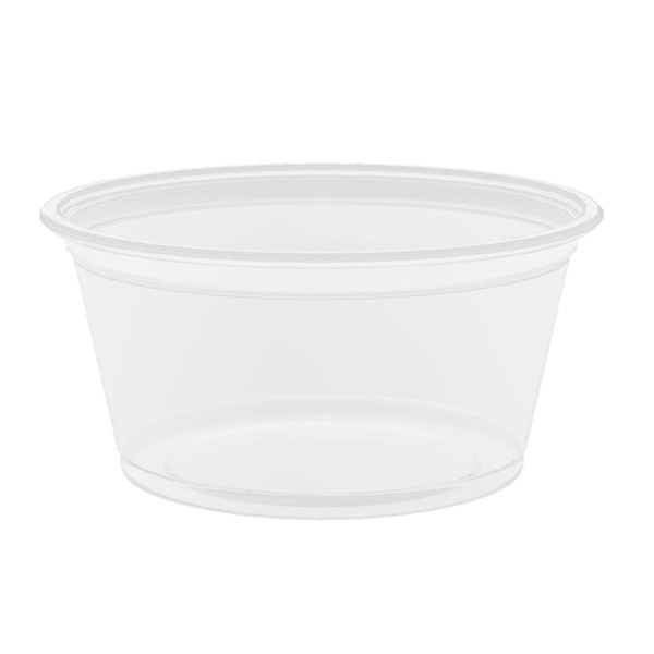 [130.08] Pequeñas Tarrinas Microondables 60 Ml Ø6,2X3,2 Cm Transparente Pp (2500 Unid.)
