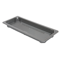 RECIPIENTES PARA "SUSHI" 225 ML 22x9x2 CM PLATEADO RPET (328 UNID.)