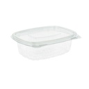 RECIPIENTES + TAPA 250 ML 13,2x9,5x4,1 CM TRANSPARENTE RPET (600 UNID.)