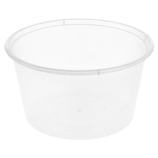 [184.05] Tarrinas Inyectadas Microondables 475 Ml Ø 11,5X6,5 Cm Transparente Pp (500 Unid.)