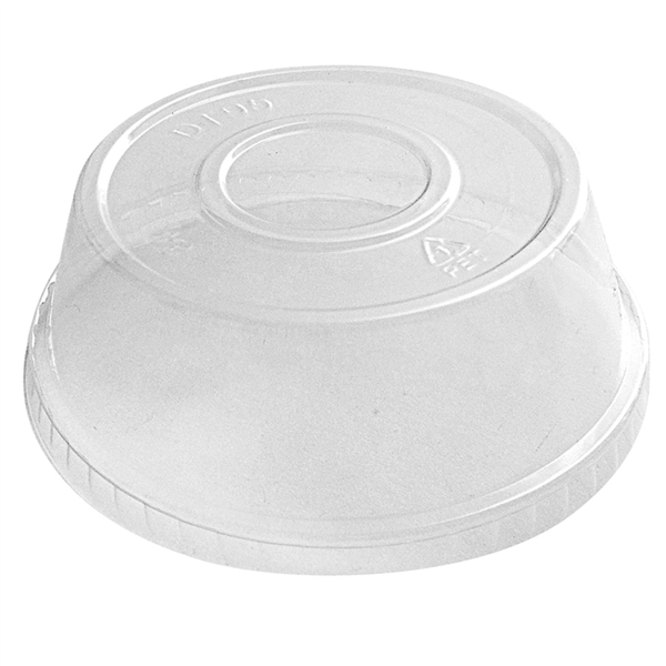 TAPAS CÚPULA PARA TARRINAS 226.20/21 Ø 9,5 CM TRANSPARENTE PET (1000 UNID.)