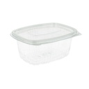 RECIPIENTES + TAPA 375 ML 13,2x9,5x6 CM TRANSPARENTE RPET (600 UNID.)