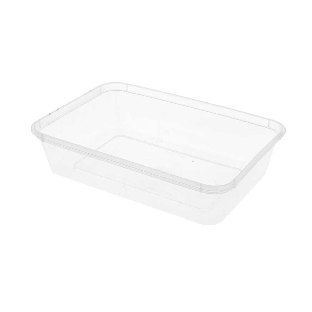 [128.61] Recipientes Rectangulares 500 Ml 17,5X12X3,5 Cm Transparente Pp (500 Unid.)