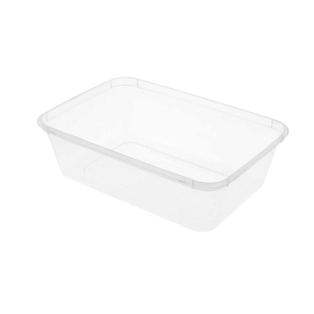 [128.62] RECIPIENTES RECTANGULARES 650 ML 17,5x12x4,5 CM TRANSPARENTE PP (500 UNID.)