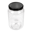 TARRO CON TAPA 1000 ML Ø10,8x17 CM TRANSPARENTE PET (51 UNID.)