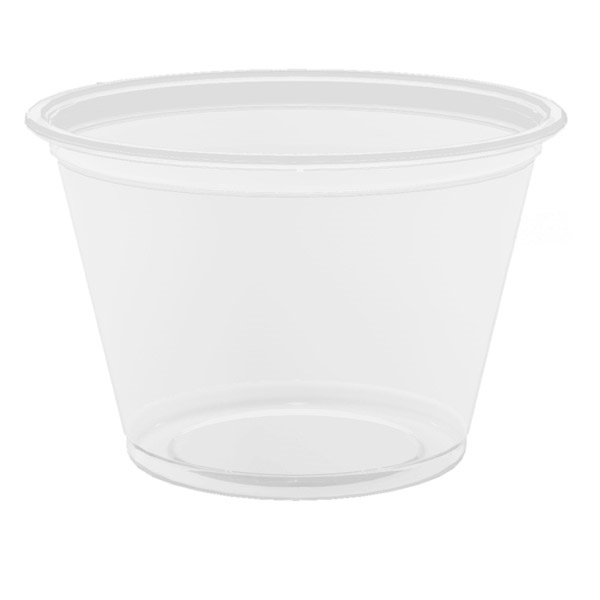 PEQUEÑAS TARRINAS MICROONDABLES 75 ML Ø6,2x4,3 CM TRANSPARENTE PP (2500 UNID.)