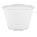 PEQUEÑAS TARRINAS MICROONDABLES 75 ML Ø6,2x4,3 CM TRANSPARENTE PP (2500 UNID.)