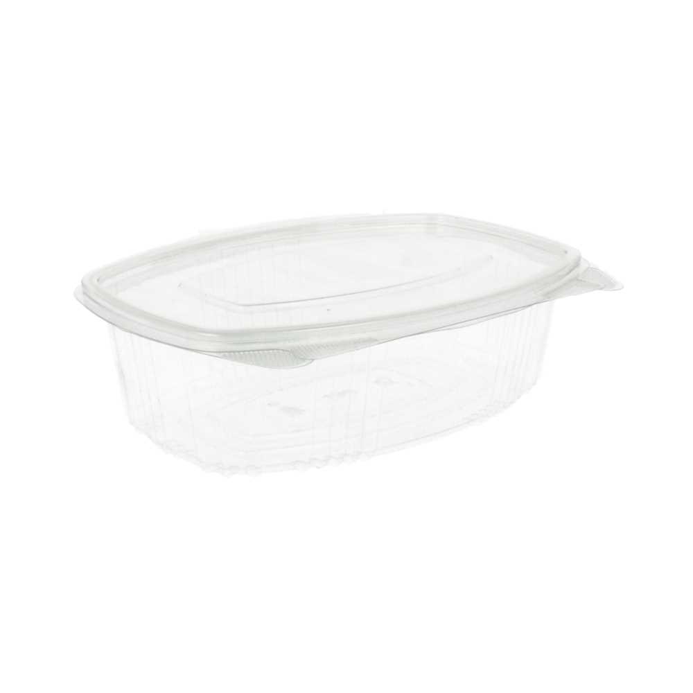 [169.32] RECIPIENTES + TAPA 750 ML 17,7x12,5x6,3 CM TRANSPARENTE RPET (400 UNID.)