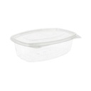 RECIPIENTES + TAPA 750 ML 17,7x12,5x6,3 CM TRANSPARENTE RPET (400 UNID.)