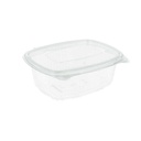 RECIPIENTES + TAPA 500 ML 14,5x11,5x5,4 CM TRANSPARENTE RPET (500 UNID.)