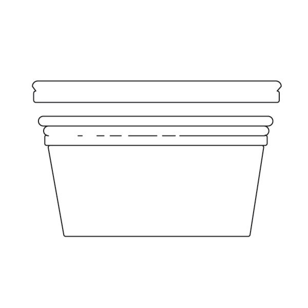 [226.26] TARRINAS + TAPAS 240 ML Ø11,7x4,3 CM TRANSPARENTE PET (250 UNID.)