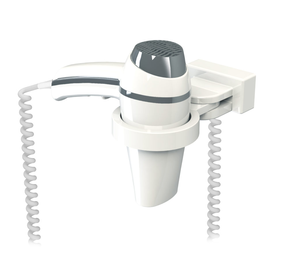 SECADOR DE PELOS CLIPPER+SOPORTE UNIVERSAL BLANCO