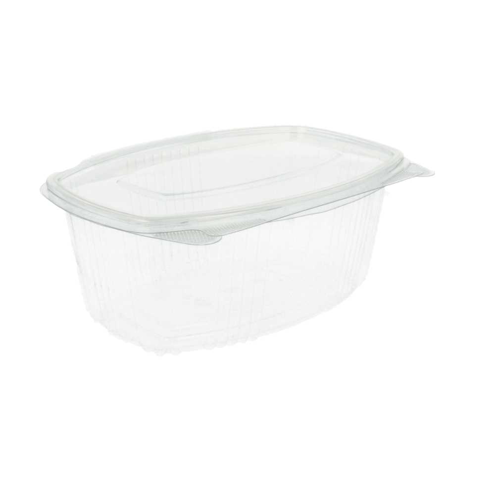 [169.33] RECIPIENTES + TAPA 1 L 17,7x12,5x8,5 CM TRANSPARENTE RPET (400 UNID.)