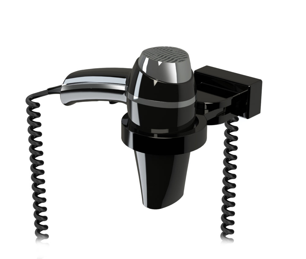 [8221628] Secapelos Clipper + Soporte Universal Negro
