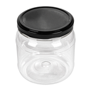 TARRO CON TAPA 500 ML Ø10x10,5 CM TRANSPARENTE PET (88 UNID.)