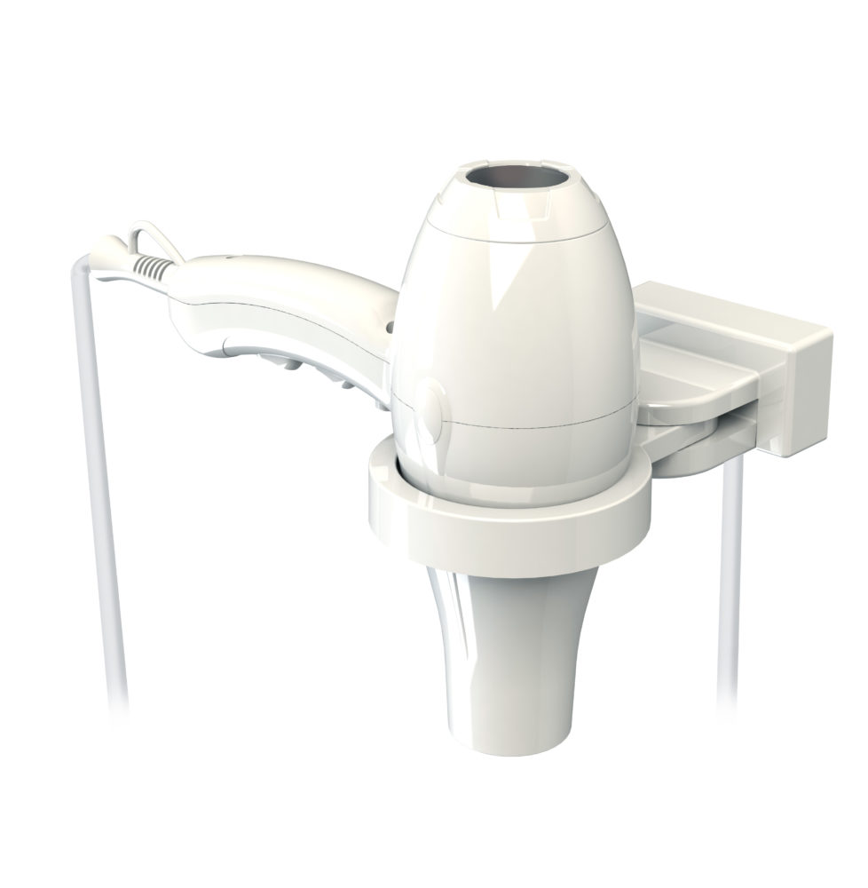 [8221631] Secapelos Ibiza 1.875 W. + Soporte Universal Blanco