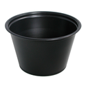 PEQUEÑAS TARRINAS MICROONDABLES 120 ML Ø7,4x4,6 CM NEGRO PP (2500 UNID.)
