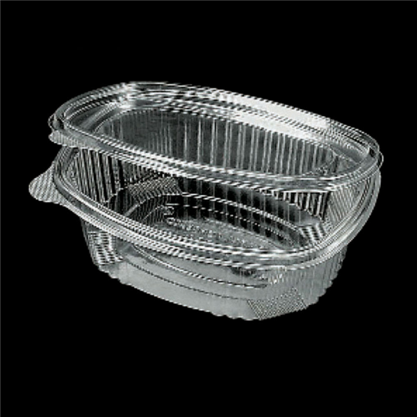 [169.34] RECIPIENTES + TAPAS 1,5 L 21x15x8,4 CM TRANSPARENTE RPET (400 UNID.)