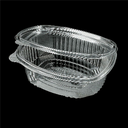 RECIPIENTES + TAPAS 1,5 L 21x15x8,4 CM TRANSPARENTE RPET (400 UNID.)