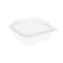 RECIPIENTES PASTELERÍA + TAPA 600 ML 14x14x7,2 CM TRANSPARENTE RPET (700 UNID.)