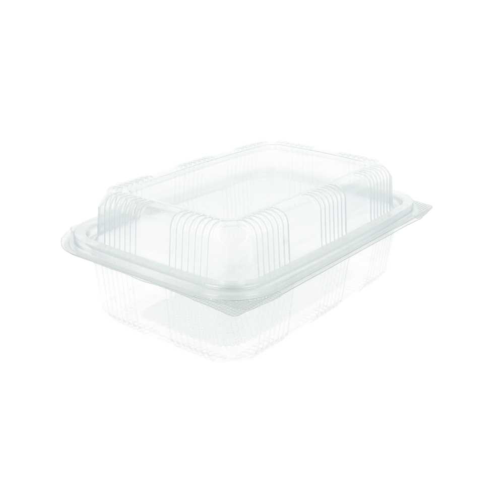 [194.68] Recipientes Pastelería + Tapa 1 L 14,2X20,7X7,8 Cm Transparente Rpet (400 Unid.)